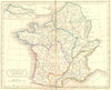 FRANCE. Ancient Roman Gaul Gallia Antiqua. Hall 1830 old antique map chart