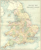 ENGLAND WALES. RAIL MAP. Philip 1898 old antique vintage plan chart