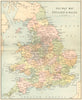 ENGLAND WALES. RAIL MAP. Philip 1873 old antique vintage plan chart