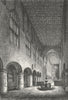 WORCS. Malvern Abbey, Worcestershire 1807 old antique vintage print picture