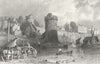 CHESHIRE. Water tower, Dee Basin, Chester. Allom 1850 old antique print