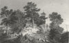 BRECKNOCKSHIRE. Hay Church. Brecknock. Gastineau c1831 old antique print