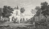 FLINTSHIRE. Basingwerk abbey. Flint. remains c1831 old antique print picture