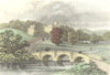 DERBYS. Haddon Hall, Derbyshire. DUGDALE c1840 old antique print picture