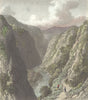 DOVE DALE. Head of , Derbyshire. Westall-Finden c1833 old antique print