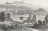 DERBYS. Chatsworth, Derbyshire Duke Devon. DUGDALE c1840 old antique print