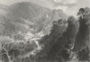 DERBYS. Matlock Bath. Finden-Bartlett 1842 old antique vintage print picture