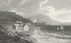 DINAS. Pembrokeshire. Pembroke. Gastineau boats c1831 old antique print