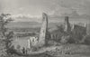 GERMANY. Ruins, Limbirg. Tombleson 1830 old antique vintage print picture