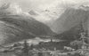 SWITZERLAND. Rheinwald Glacier. Germany. Tombleson 1830 old antique print