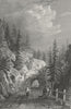 GERMANY. Tunnel of Rofflen. Tombleson 1830 old antique vintage print picture