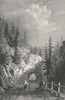 GERMANY. Tunnel of Rofflen. Tombleson 1830 old antique vintage print picture