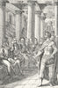 CLASSICAL. Ephorus Lysander Romans council c1800 old antique print picture