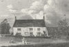 LINCS. Woolsthorpe Manor birthplace Isaac Newton 1836 old antique print