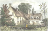 NORFOLK. Burnham Thorpe, birthplace Adm Nelson. Hand 1835 old antique print