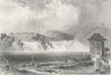 SWITZERLAND. Rhine falls, Schaffhausen. Germany  1875 old antique print