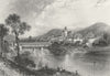 SWITZERLAND. Rheinfelden. Germany. Roberts 1875 old antique print picture