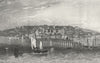 ISLE OF WIGHT. Ryde. IOW. TILLOTSON 1860 old antique vintage print picture
