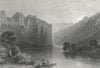 SYRIA. River Orontes, Seleucia. Bartlett, horse 1840 old antique print picture
