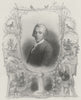 GERMANY. Gellert. Payne Portrait 1847 old antique vintage print picture