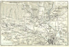 VARESE & ENVIRONS. Vintage map plan. Italy 1927 old vintage chart