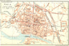 PAVIA. Vintage town city map plan. Italy 1927 old vintage chart