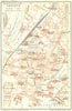TRENTO. Vintage town city map plan. Italy 1927 old vintage chart