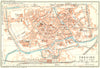 TREVISO. Vintage town city map plan. Italy 1927 old vintage chart