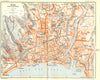 COTE D'AZUR. Nice Plan D'Ensemble 1926 old vintage map chart