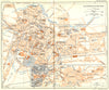 FRANCE. Clermont-Ferrand 1926 old vintage map plan chart