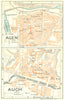 FRANCE. Agen; Auch 1926 old vintage map plan chart