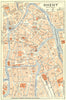 BELGIUM. Ghent(central) 1929 old vintage map plan chart