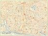 BELGIUM. Antwerp(central) 1929 old vintage map plan chart