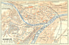 BELGIUM. Namur 1929 old vintage map plan chart