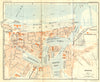 FRANCE. Dieppe 1932 old vintage map plan chart