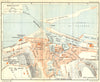 FRANCE. Honfleur 1932 old vintage map plan chart