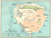 FRANCE. Mont St Michel 1932 old vintage map plan chart