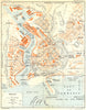 FRANCE. Brest 1932 old vintage map plan chart