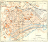 FRANCE. Chartres 1932 old vintage map plan