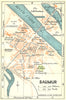 FRANCE. Saumur 1932 old vintage map plan chart
