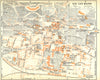FRENCH ALPS. Aix-Les-Bains. Alpes Françaises 1926 old vintage map plan chart