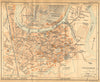 FRENCH ALPS. ISERE. Grenoble. Alpes Françaises 1926 old vintage map plan chart