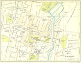 HANTS. Winchester 1930 old vintage map plan chart