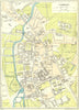 CAMBS. Cambridge 1930 old vintage map plan chart