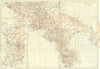 ITALY. Italia Meridionale E Sardegna Sardinia 1925 old vintage map plan chart