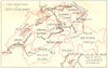 SWITZERLAND. Cantons of 1923 old antique vintage map plan chart