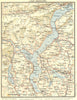 ITALY. Lake Maggiore 1923 old antique vintage map plan chart