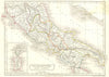 ITALY. Italiae Antiquae Pars Media 1847 old antique vintage map plan chart
