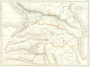 GEORGIA. Armenia, Colchis, Iberia, Albania 1847 old antique map plan chart