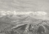 PENNINE ALPS. Pic Carrel; Cervin; Breithorn c1885 old antique print picture